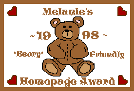 1998 Beary Friendly Homepage Award